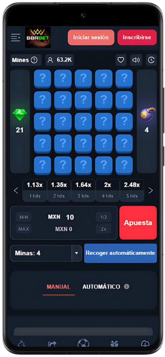 BBRBet Mines juego